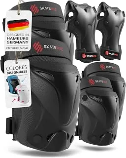 SKATEWIZ Protecciones Patines Niña, Niño e Adulto [6 Piezas] Rodillera