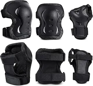 Protecciones Patines Niño Adulto, con Ajustables Rodilleras Coderas Mu