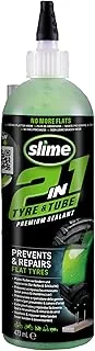 Slime 10193-51 2-in-1 Sellante de Neumáticos y Cámaras, Sellante de Re