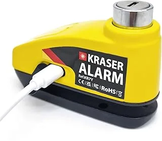 KRASER KR7Y Candado Disco Moto con Alarma 110dB Batería Recargable USB