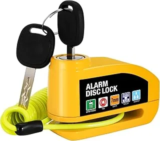 Vemfay Candado Moto Disco con Alarma 110 DB, Candado de Freno de Disco