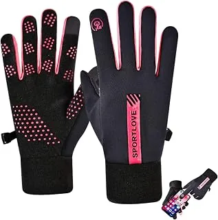 Guantes de Invierno ciclismo, Impermeables Antiviento Guantes, Táctile