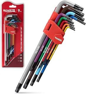 9 Piezas Brazo Extralargo Llave Torx, Juego de Llave Torx Profesional 