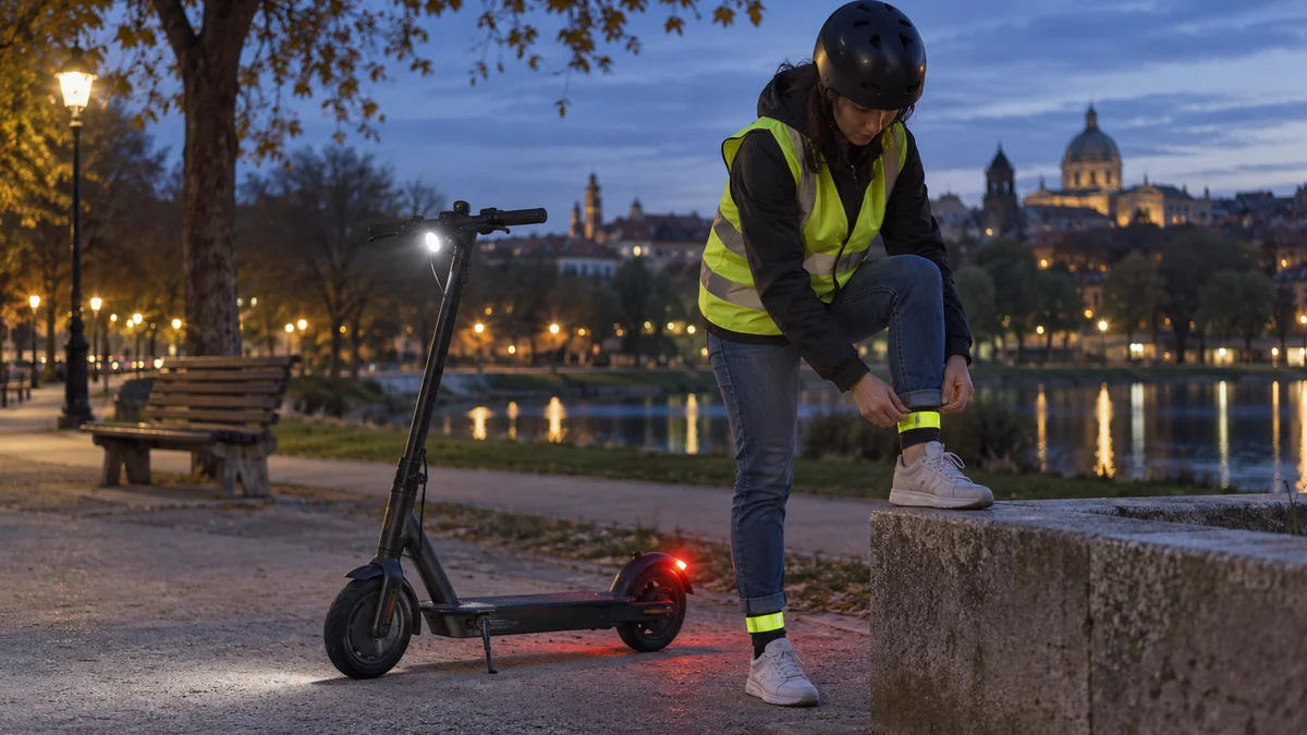 Elementos reflectantes para patinete: qué exige la norma