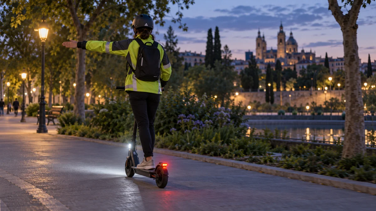 Luces y señales del patinete: qué exige la norma