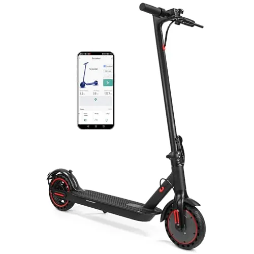 8.5" Patinete eléctrico Plegable de aleación, Conexión App Móvil,30Km de autonom