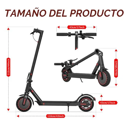 8.5" Patinete eléctrico Plegable de aleación, Conexión App M