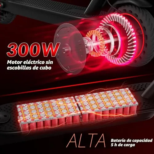 8.5" Patinete eléctrico Plegable de aleación, Conexión App M