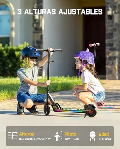 FanttikRide C9 Pro Patinete Eléctrico para Niños, 8/13/16 km