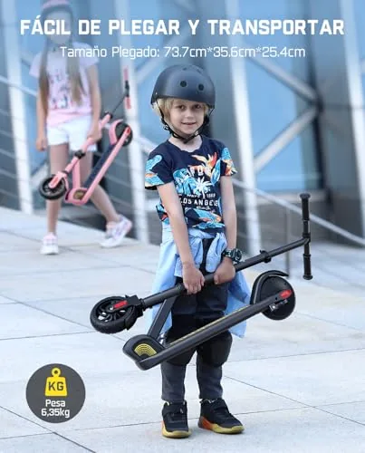 FanttikRide C9 Patinete Electrico Niño, 10/16 km/h, Alcance 