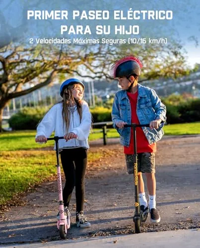 FanttikRide C9 Patinete Electrico Niño, 10/16 km/h, Alcance 