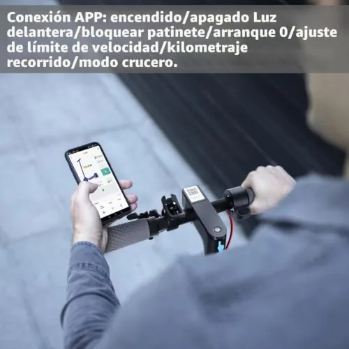Patinete eléctrico Plegable para Adultos, Batería de Clase A