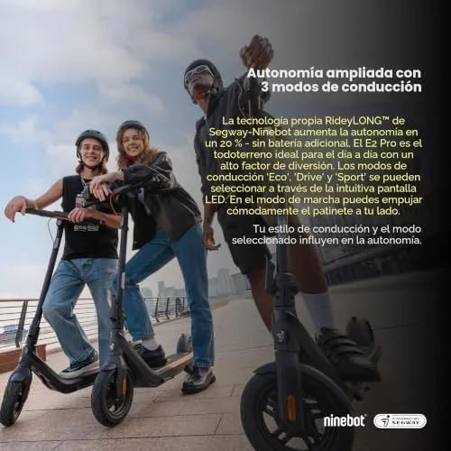 Segway-Ninebot Patinete eléctrico para viajeros con autoriza