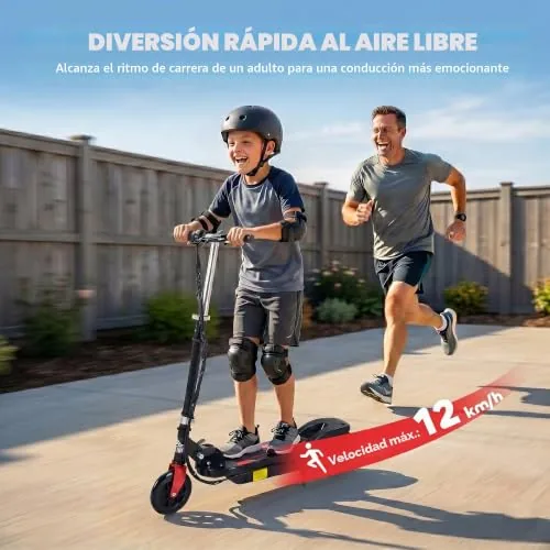 HOMCOM Patinete Eléctrico Plegable para Niños de 7-14 Años 1
