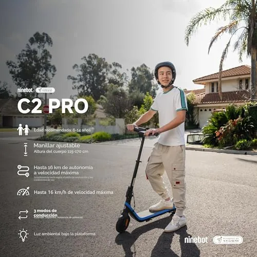 Segway-Ninebot C2 Pro E, Patinete Eléctrico para niños y Ado