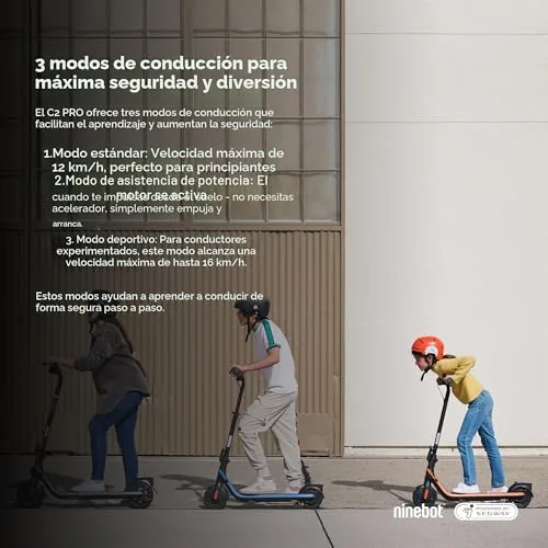 Segway-Ninebot C2 Pro E, Patinete Eléctrico para niños y Ado