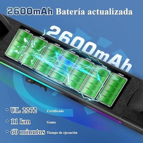 Caroma Patinete E para niños de 6 a 14 años, Motor de 150 W/