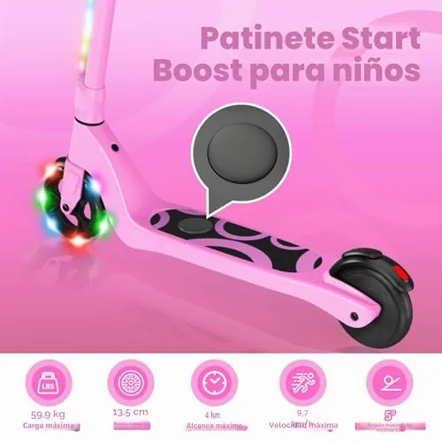 SISIGAD - Patinete eléctrico para niños de 6 a 12 años, 5.3"