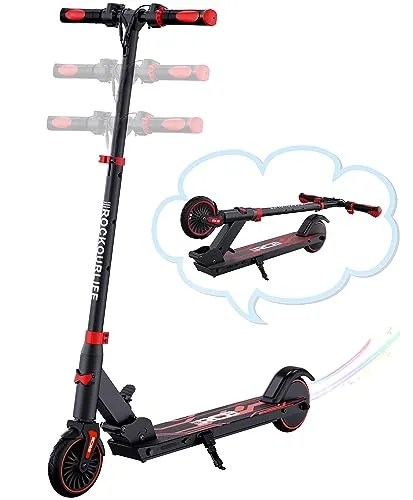 RCB Patinete Eléctrico Niños para 8-12-16 años, Solo 7.55KG Plegable Patinete El