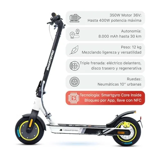 smartGyro Z-One 2 Gray Certificado - Patinete eléctrico Cert
