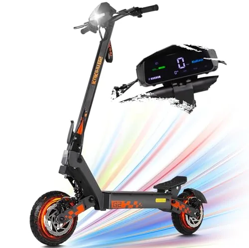 Kukirin G2 E Scooter, Patinete eléctrico, 48V 15Ah, Autonomía de 55 Km, Patinete