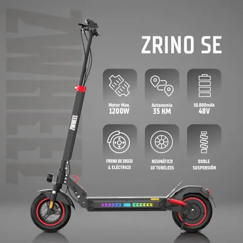 ZWHEEL ZRINO | Patinete Eléctrico Adultos Homologado con Tal