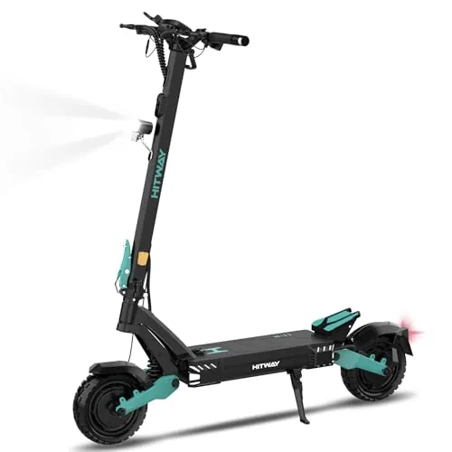 HITWAY H11 Patinete Eléctrico Adultos Doble Motor 2×1600W, Modo Simple/Dual, 100