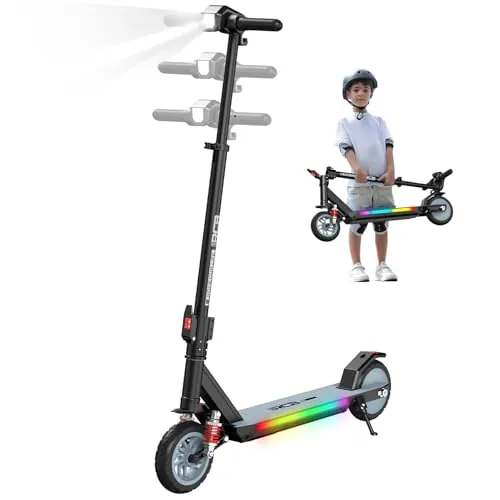 RCB R12 MAX Patinete Eléctrico Niños para 6-12 años, hasta 16km/h y 15km, 7" Ple