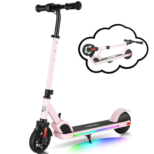 Caroma Patinete eléctrico para niños de 8 a 12 años, máx. 16 km/h, Motor de 150 