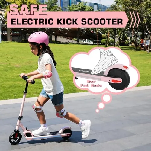Caroma Patinete eléctrico para niños de 8 a 12 años, máx. 16