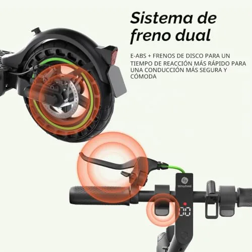 isinwheel S9MAX - Patinete eléctrico para Adulto con autoriz