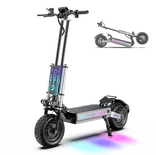 OOTD T90 Patinete Electrico Todo Terreno para Adultos - Doble Motor（Pico 6000W, 