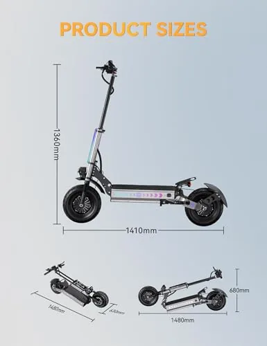 OOTD T90 Patinete Electrico Todo Terreno para Adultos - Dobl