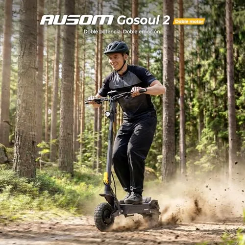 Patinete Eléctrico, Ausom Gosoul 2/Gosoul 2 Pro, 90KM /70km