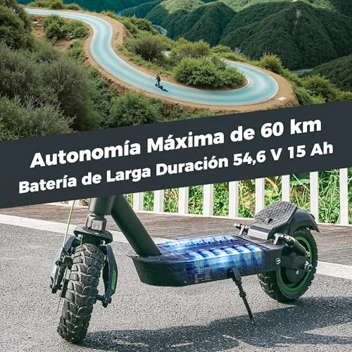 isinwheel S10MAX - Patinete eléctrico para Adulto, 1000 W, b