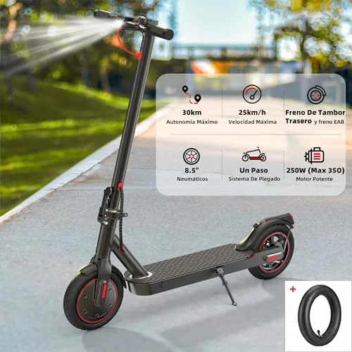 iScooter 350W Patinete Electrico Plegable para Adolescentes