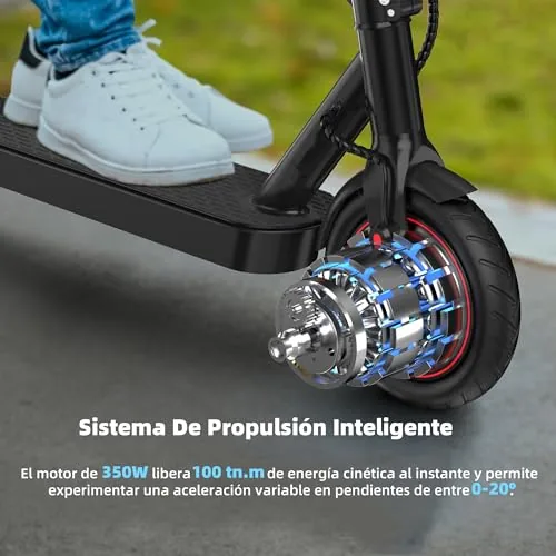 iScooter 350W Patinete Electrico Plegable para Adolescentes
