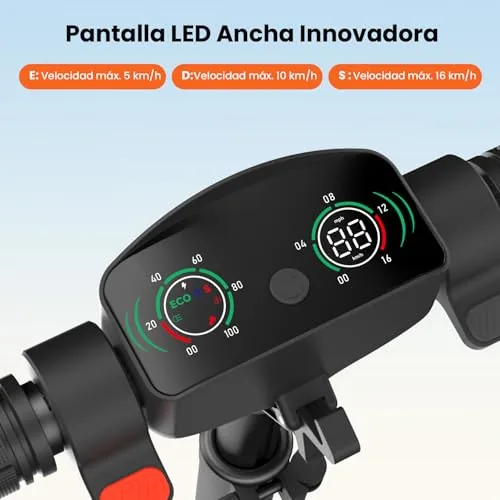 isinwheel Patinete Electrico Niño K6,6-12 Años,Ruedas Maciza