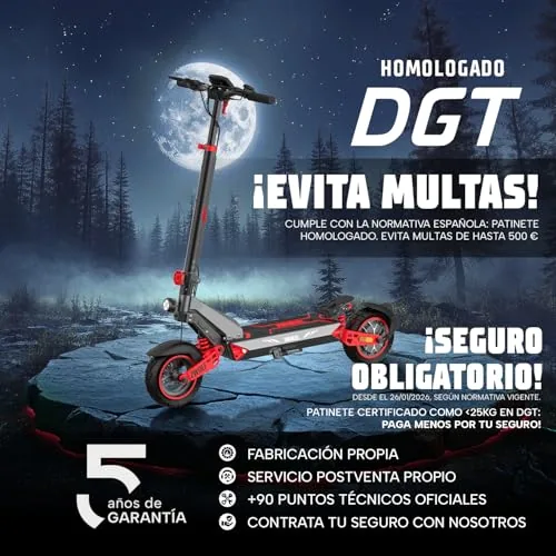 ZWHEEL ZWOLF | Patinete Eléctrico Adultos Homologado con Tal