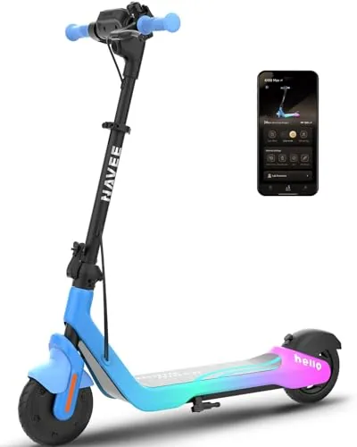 NAVEE K100 Serie Patinete Eléctrico para Niños, Control Parental vía App, Autono