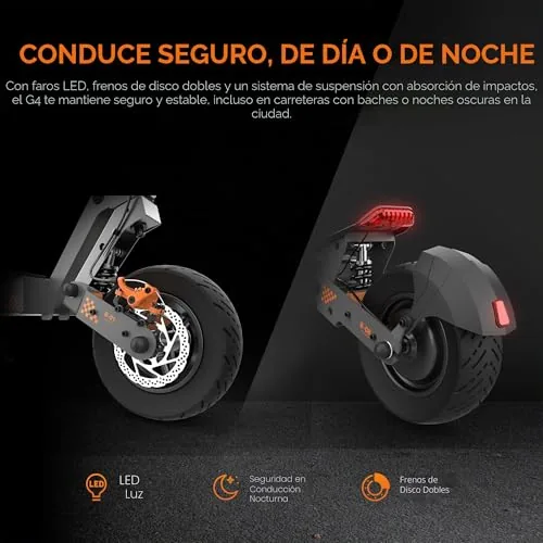 Patinete Eléctrico KuKirin G4 | 20 km/h | Autonomía 75 km | 