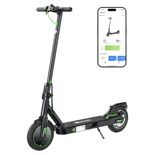 isinwheel S9Pro Patinete Electrico,350W Motor, Autonomía 30 km, Chasis de Alumin