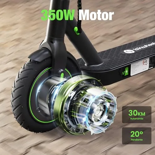 isinwheel S9Pro Patinete Electrico,350W Motor, Autonomía 30 