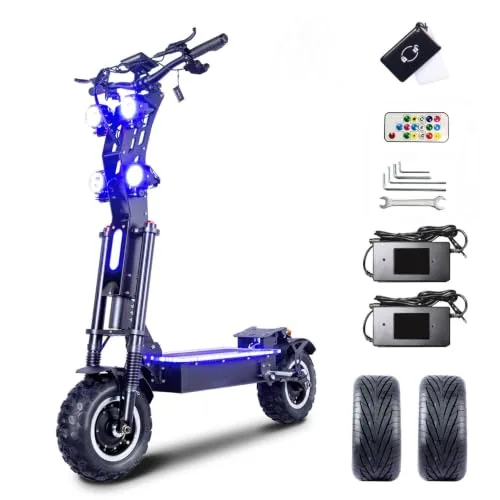 HWWH Patinete Electrico Potente Plegable Scooter Eléctrico T