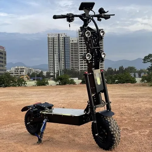 HWWH Patinete Electrico Potente Plegable Scooter Eléctrico T