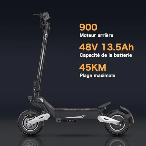 T10 Patinete Eléctrico Potente para Adultos: Batería de 48V