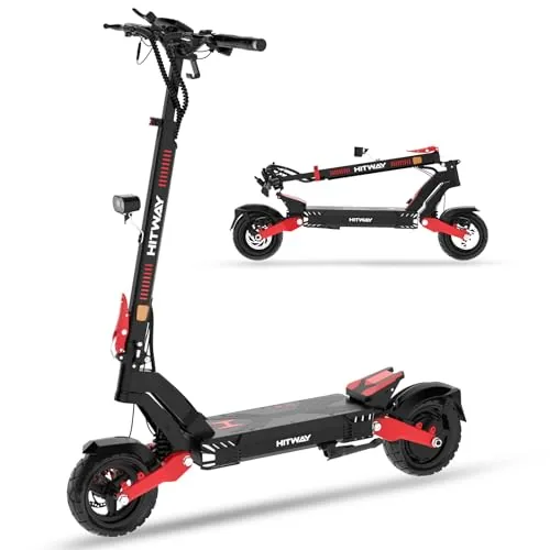 HITWAY H10 Patinete Eléctrico Adultos,Motor 1600W,90KM/110KM Autonomia,Batería 4