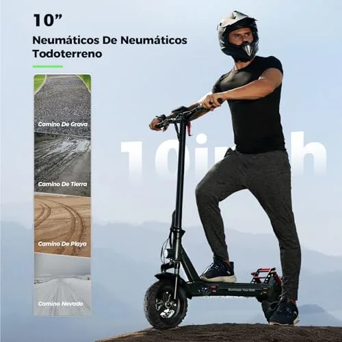 iScooter 10" Patinete Electrico Adultos con Cerraduras Elect