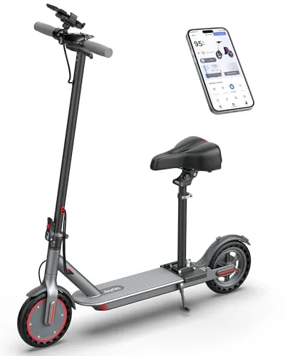 Patinete Eléctrico Adultos, Scooter Electrico Plegable，Ruedas 8,5” Patin Electric, Doble F