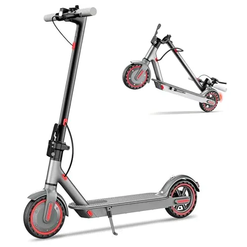 Patinete Eléctrico Plegable 350W, Autonomía 33km, Neumático de 8.5 pies, Control App y Pan